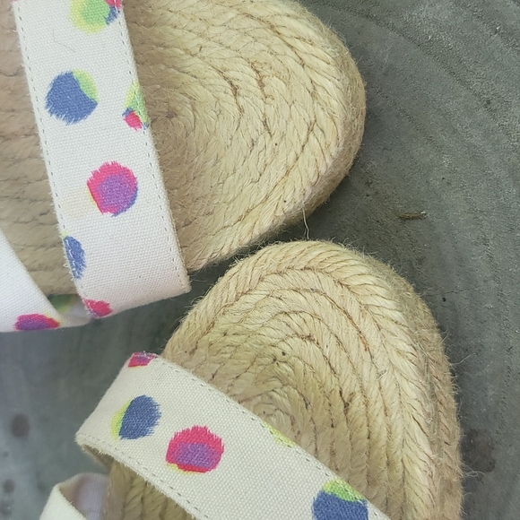 MARC JACOBS JUTE WEDGE SANDALS - Picture 9 of 12